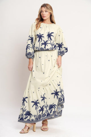 BOHO CONSTELLATION WOVEN MAXI SKIRT - Glamourous Grace