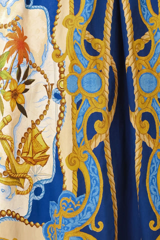BAROQUE ESCAPE WOVEN MIDI SKIRT