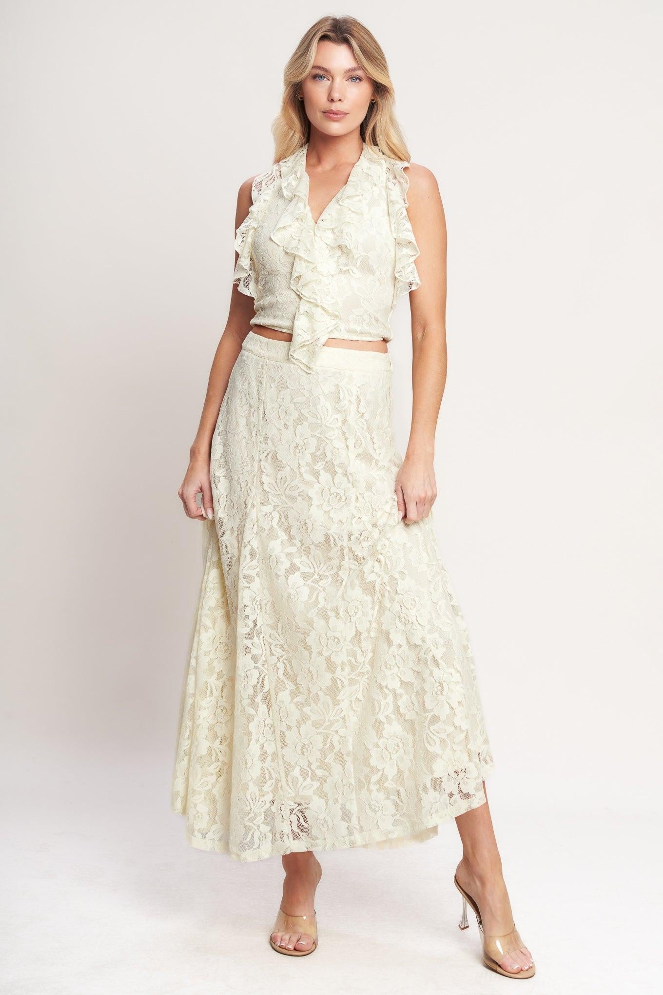 BALLET MUSE WOVEN LACE SKIRT - Glamourous Grace