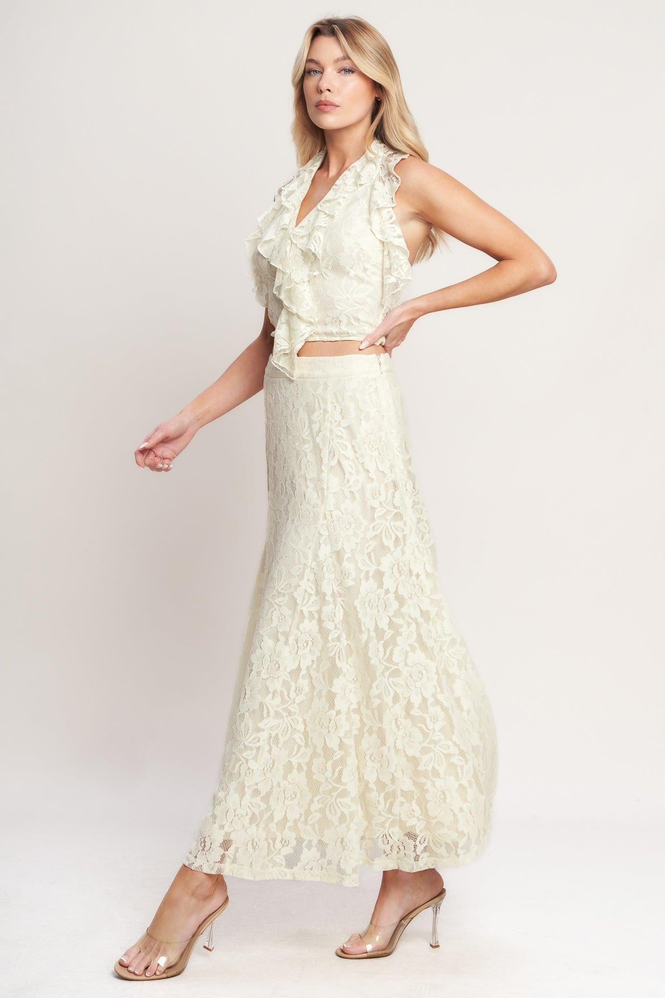 BALLET MUSE WOVEN LACE SKIRT - Glamourous Grace