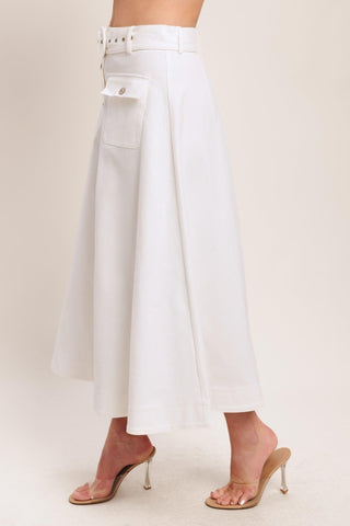 EASY WEAR WESTERN WOVEN MIDI SKIRT - Glamourous Grace