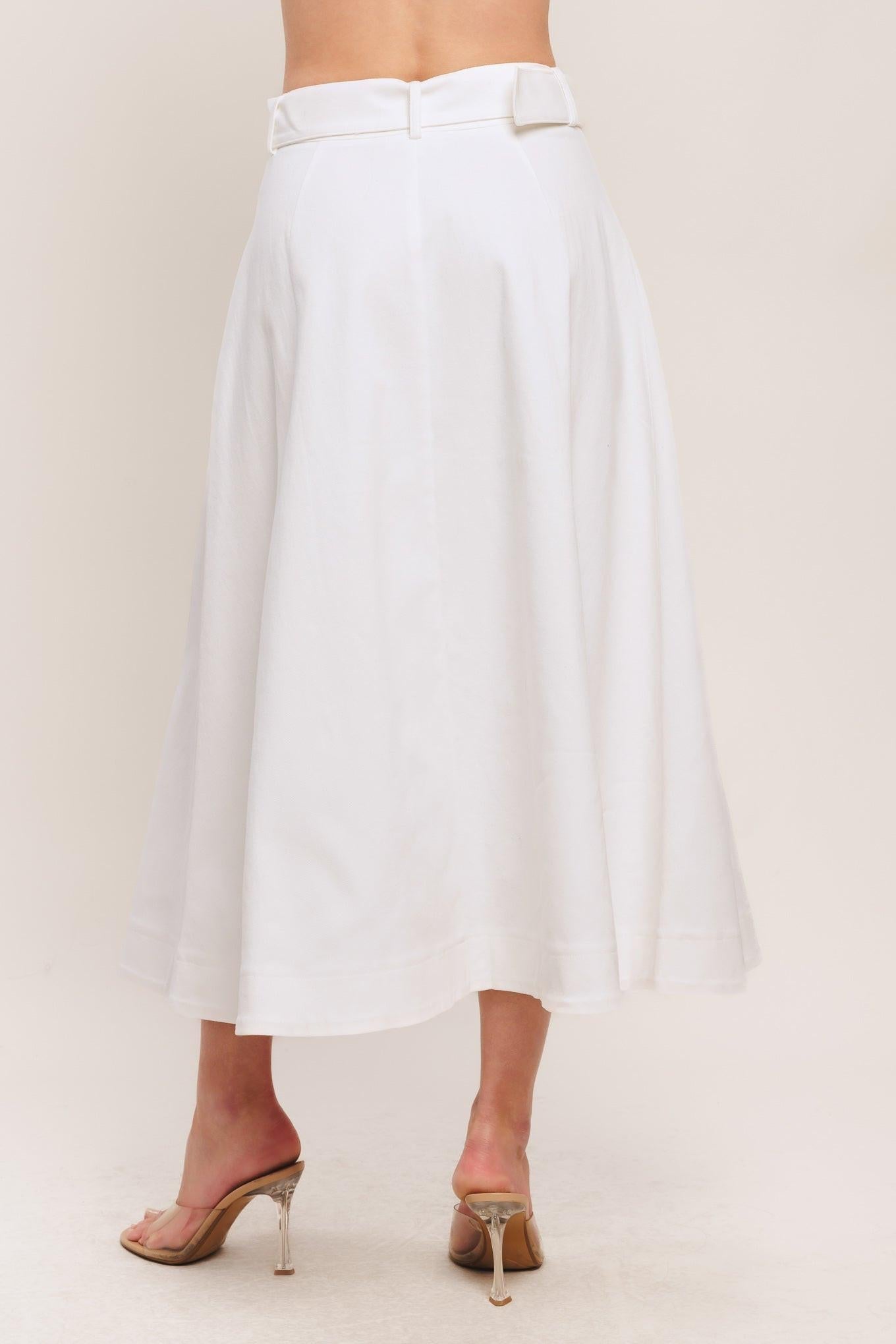 EASY WEAR WESTERN WOVEN MIDI SKIRT - Glamourous Grace