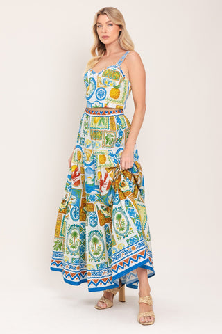 SICILIAN SUMMER WOVEN MAXI SKIRT - Glamourous Grace