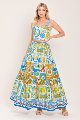 SICILIAN SUMMER WOVEN MAXI SKIRT - Glamourous Grace