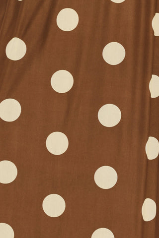 FRENCH GIRL POLKA DOT POWER MESH MIDI SKIRT - Glamourous Grace