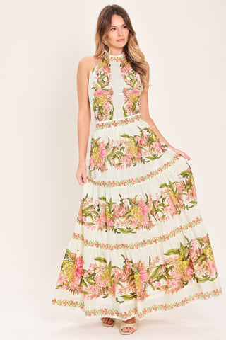 BOTANICAL ESCAPE WOVEN MAXI SKIRT - Glamourous Grace