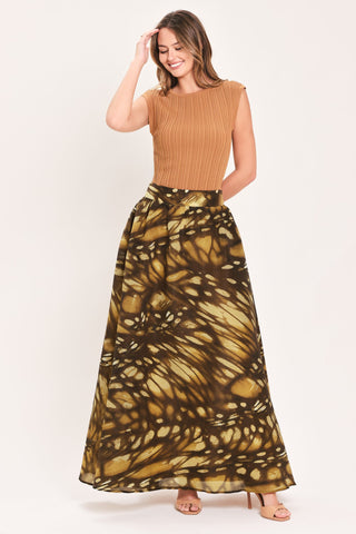AMBERWING REVERIE WOVEN FULL MAXI SKIRT