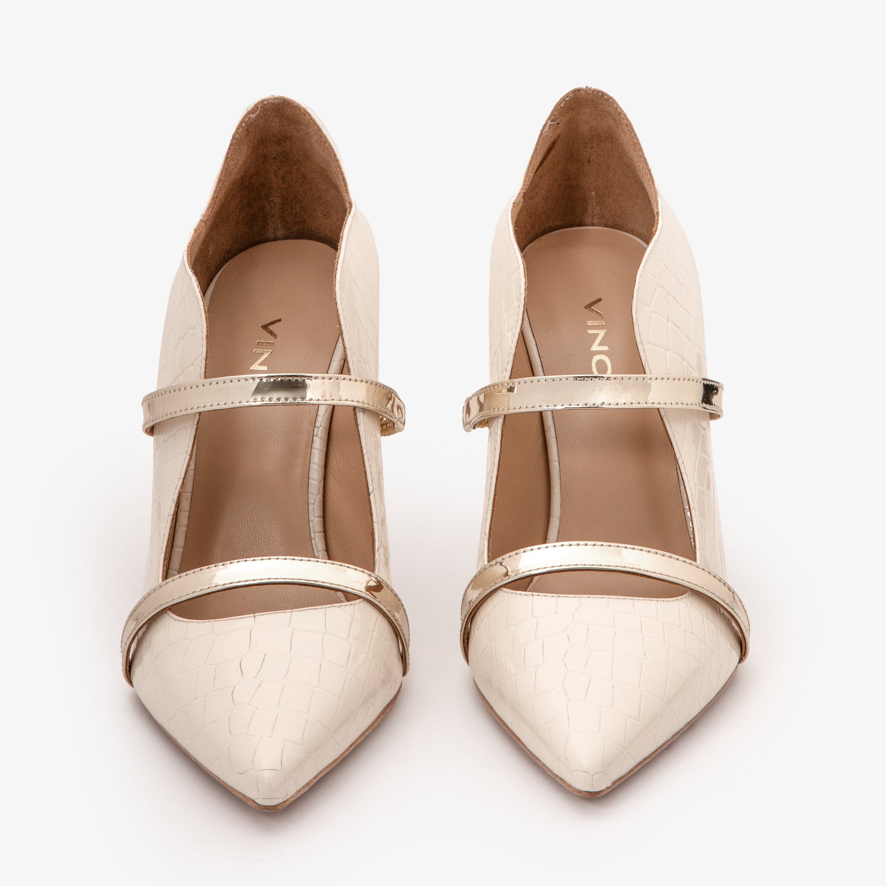 The Annapolis Cream Patent Leather Pump Women Shoe - Glamourous Grace