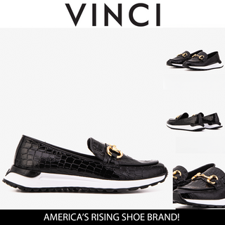 The Milan Black Croc-Embossed Patent Leather Women Sneaker - Glamourous Grace