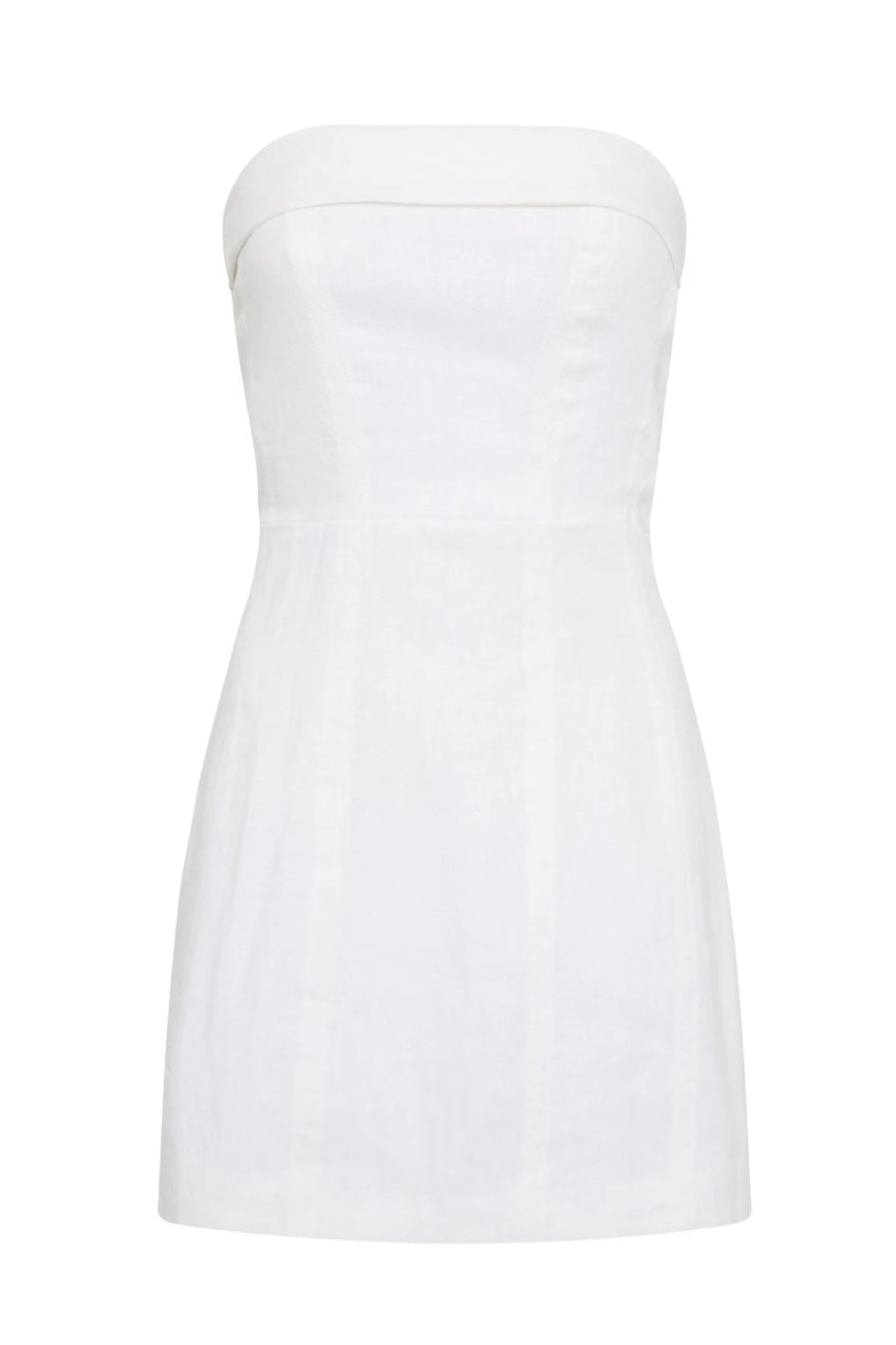 Lyra Linen Mini Dress | White - Glamourous Grace