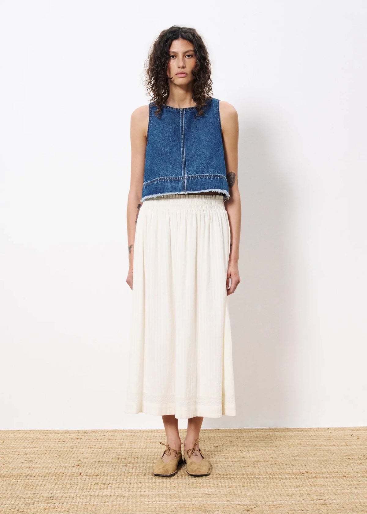 Akane Skirt | Creme - Glamourous Grace