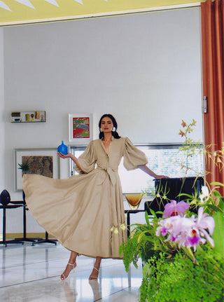 BROMELIA DRESS IN KHAKI - Glamourous Grace