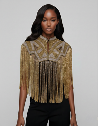 Golden Line Cape - Glamourous Grace