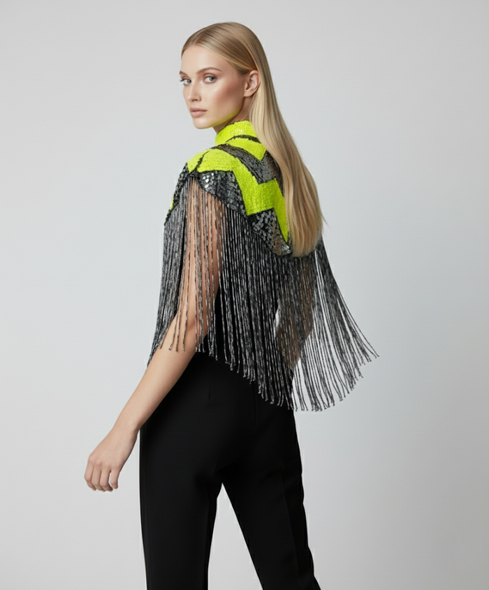 Pulse Sequin Cape - Glamourous Grace