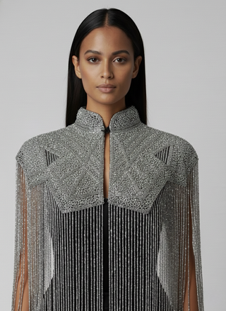 Argent Line Cape - Glamourous Grace