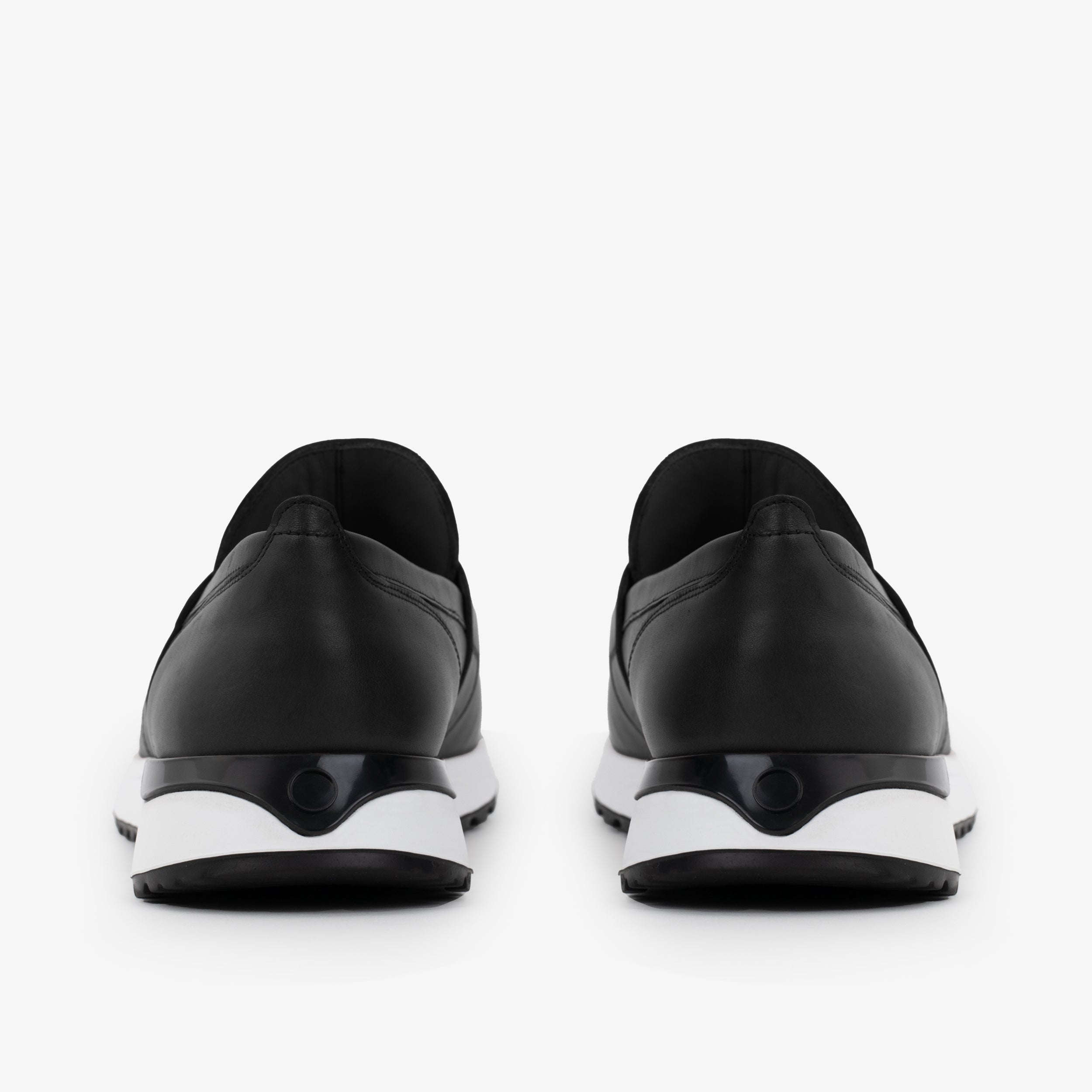 The Lumina Black Buffalo Leather Women Sneaker - Glamourous Grace
