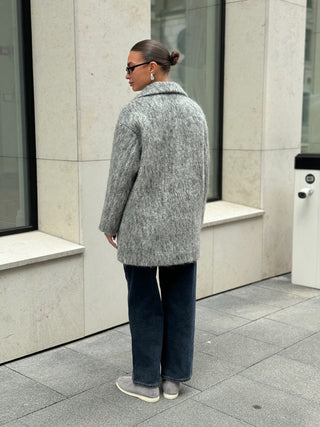 Stanford Mohair Wool Midi Coat