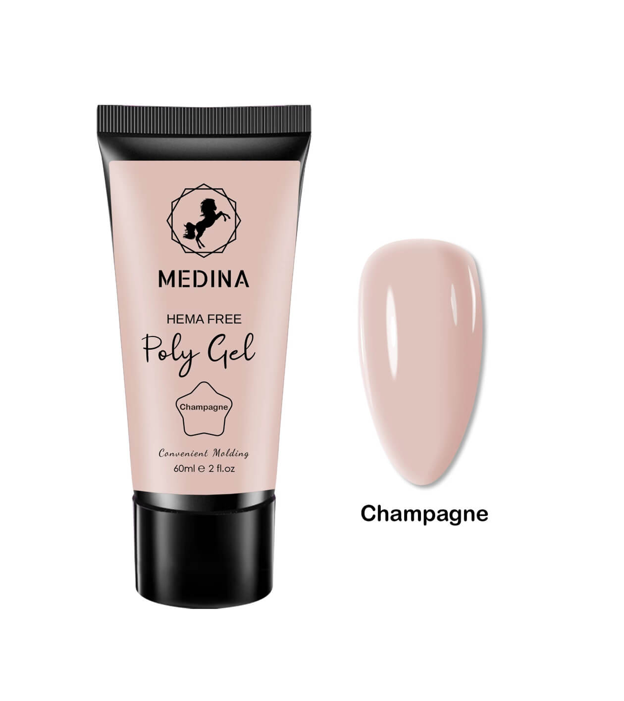Medina - Polygel Champagne 2oz - Glamourous Grace