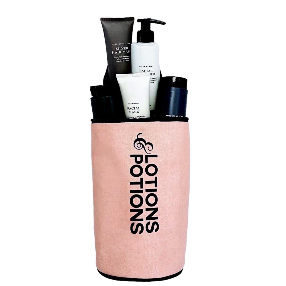 Lotions & Potions, Liquid Travel Case – Pink/Blush - Glamourous Grace