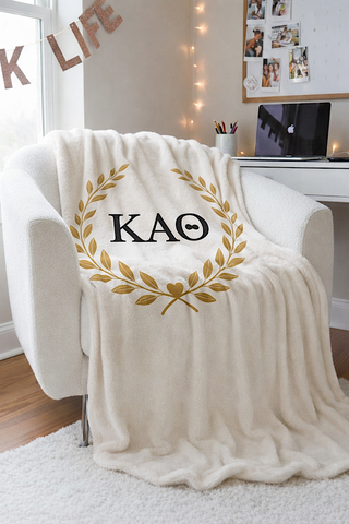 SC - Kappa Alpha Theta Luxury Blanket - Glamourous Grace