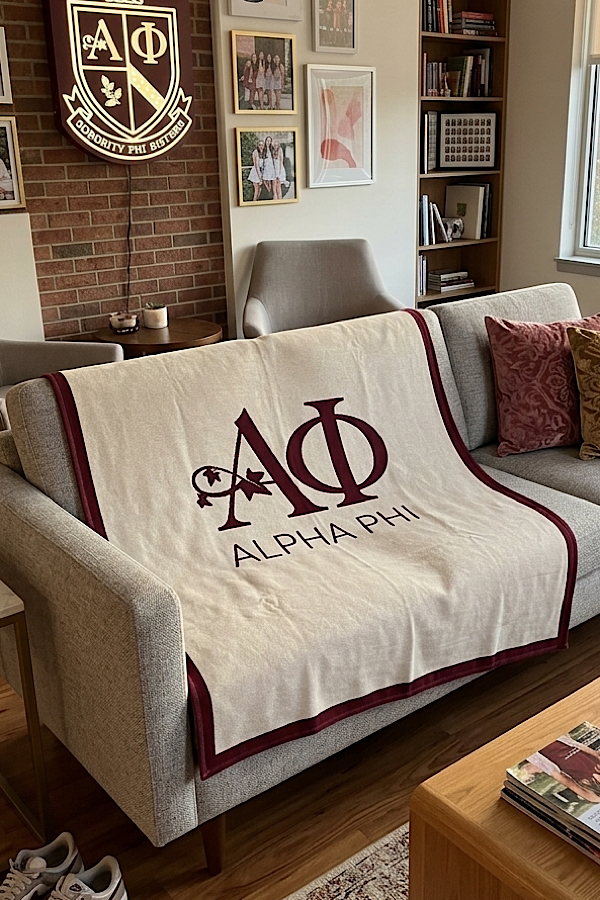 SC - Alpha Phi Luxury Blanket - Glamourous Grace