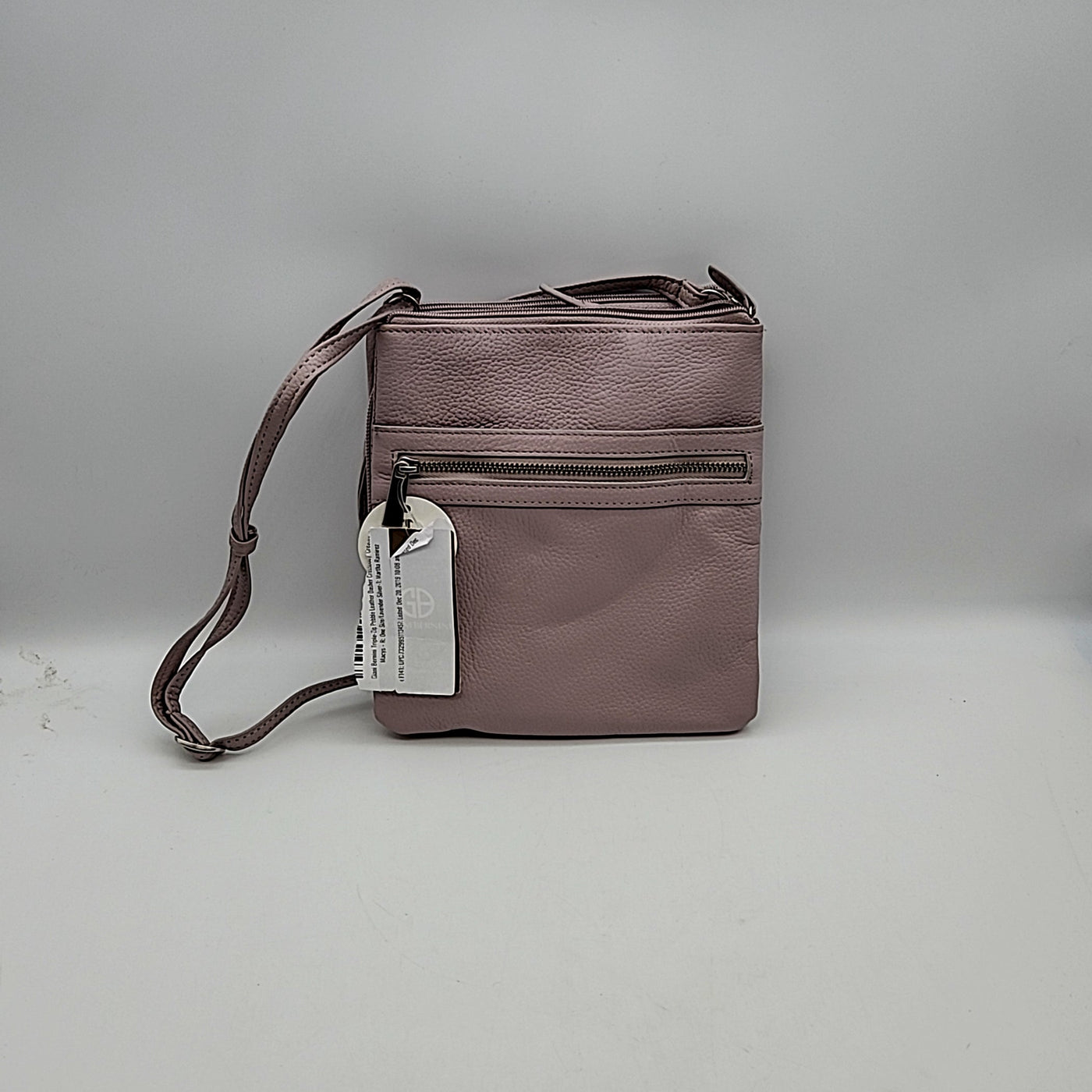 Giani Bernini Purple Leather Crossbody Handbag Purse - Glamourous Grace