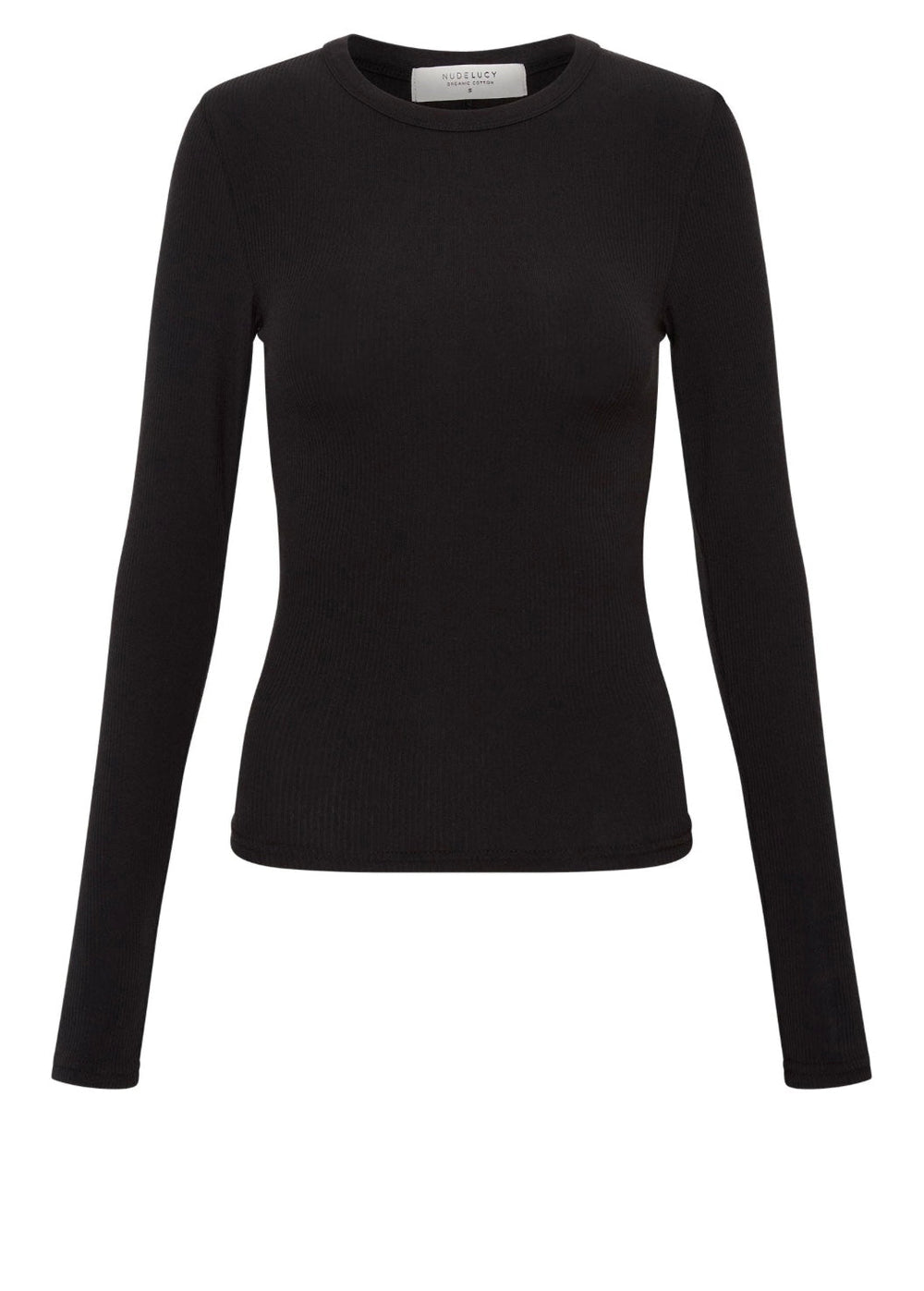 Organic Rib Tee | Black