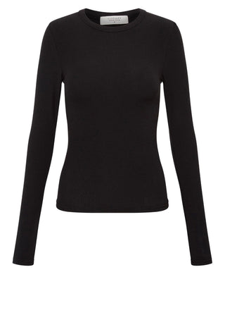 Organic Rib Tee | Black