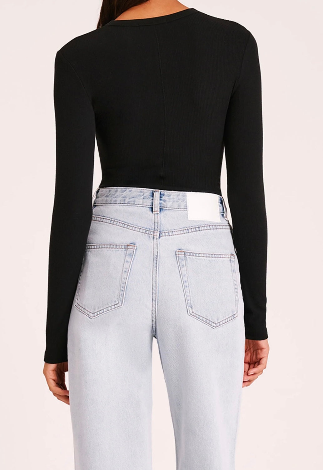 Organic Rib Tee | Black