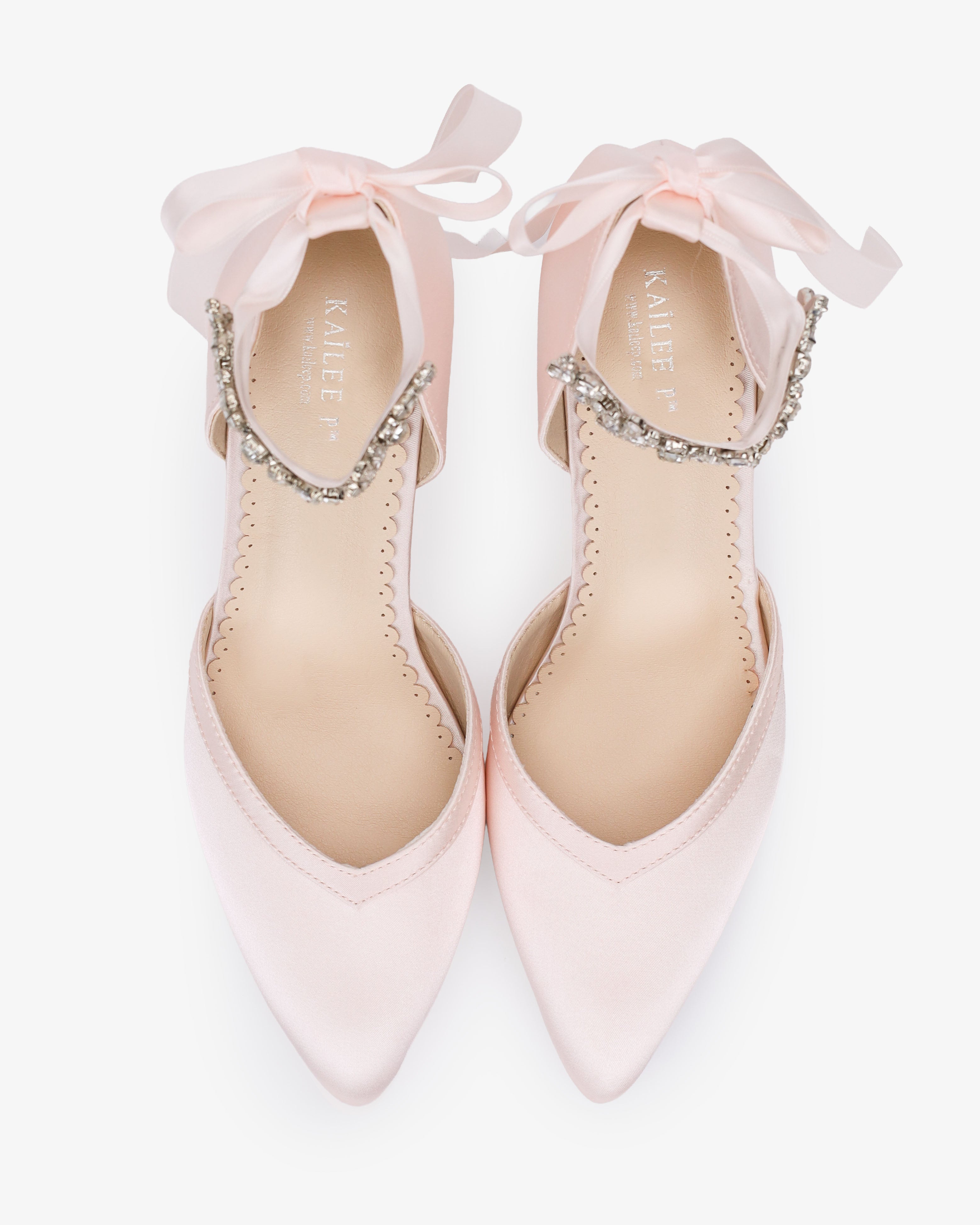 Satin Block Heels Evening Shoes with Floral Rhinestones Ankle Strap - Glamourous Grace