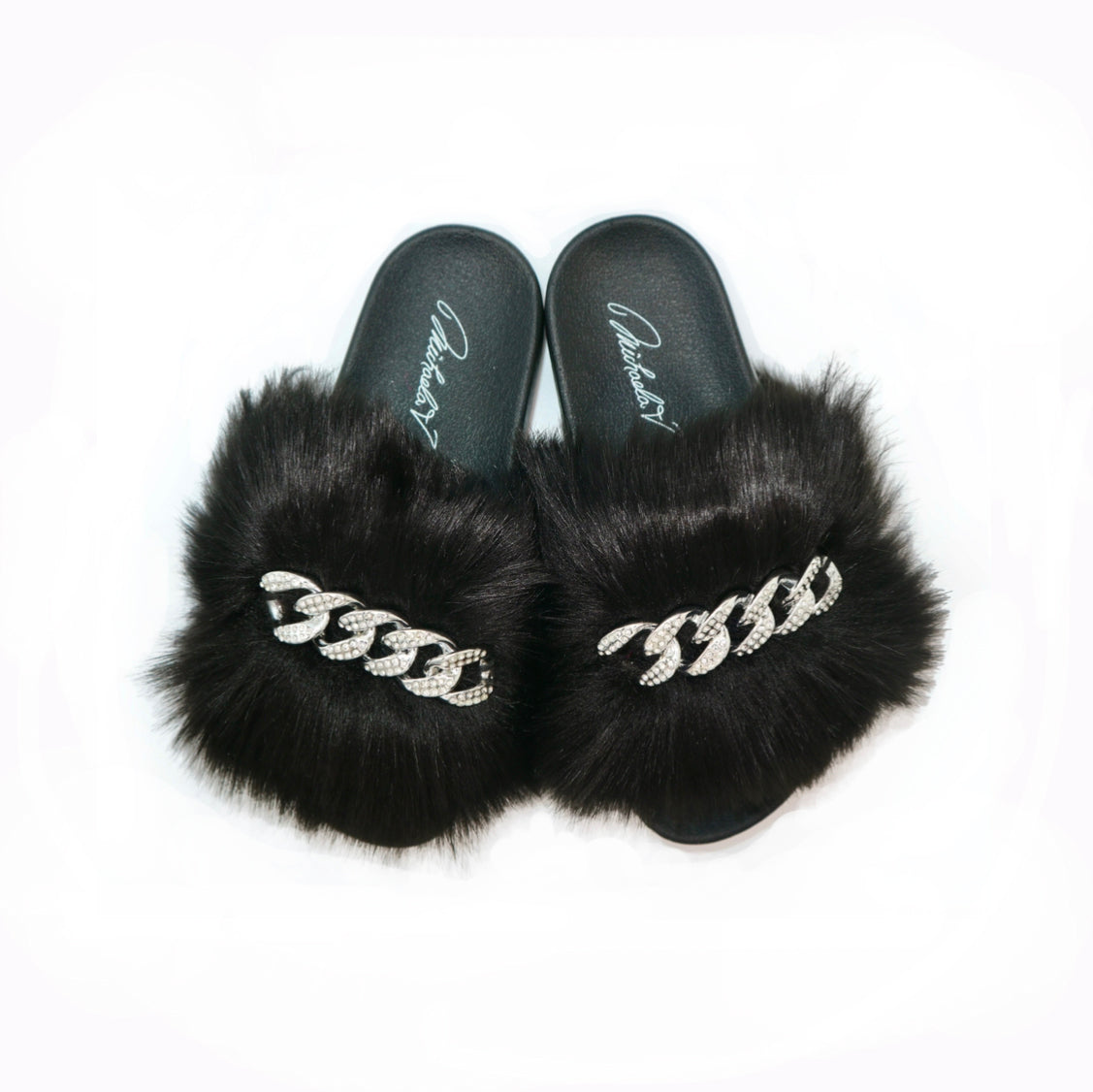 Michaela V Pupa Slippers — Black - Glamourous Grace