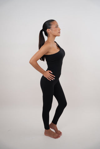 I Am Wealthy Black Comfort Stretch Legging