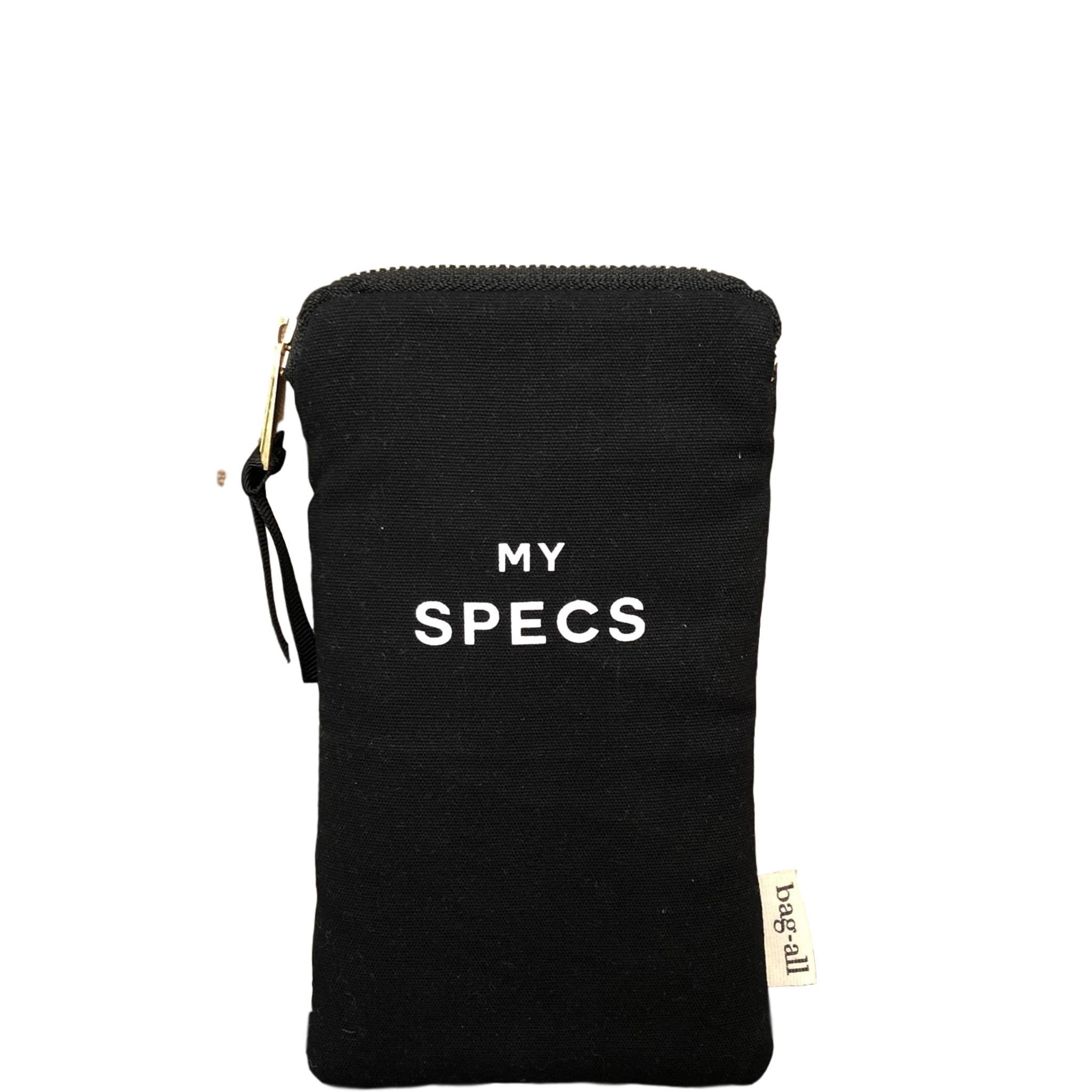 My Specs Glasses Case with Outside Pocket – Black - Glamourous Grace