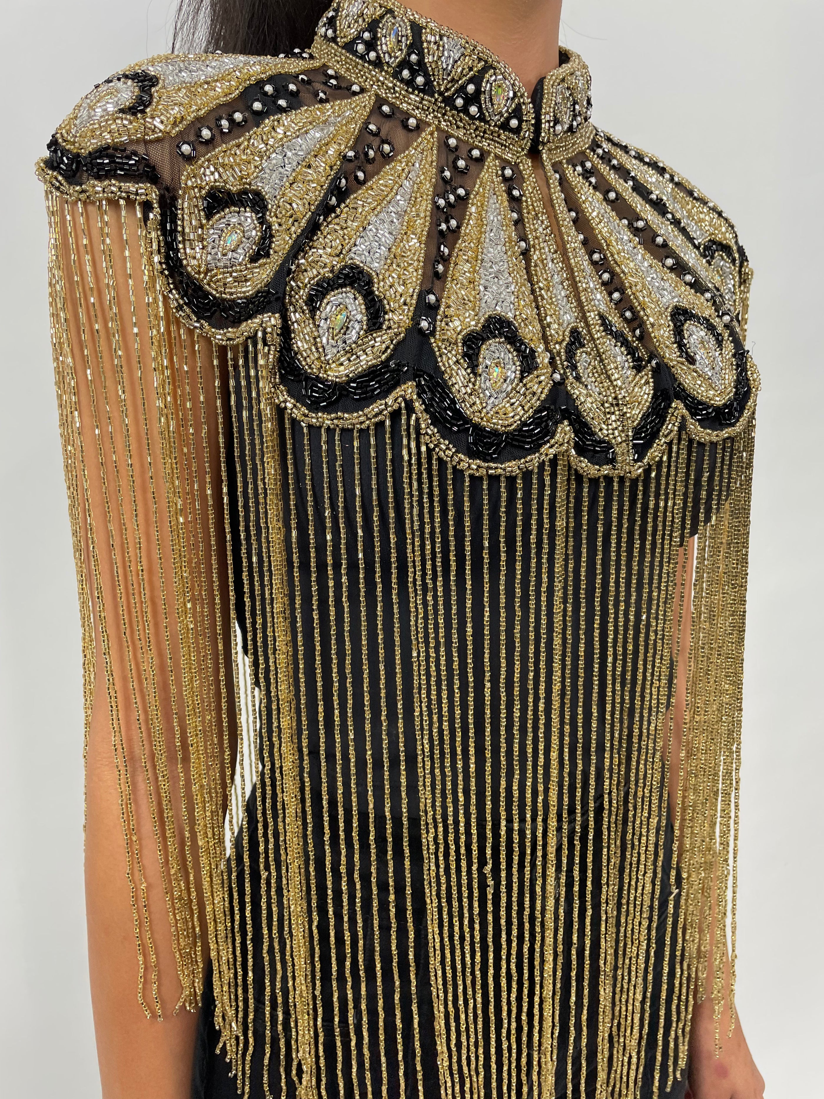 Gilded Fleur Cape - Glamourous Grace