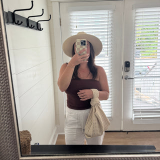 Oat Crochet Handbag - Glamourous Grace