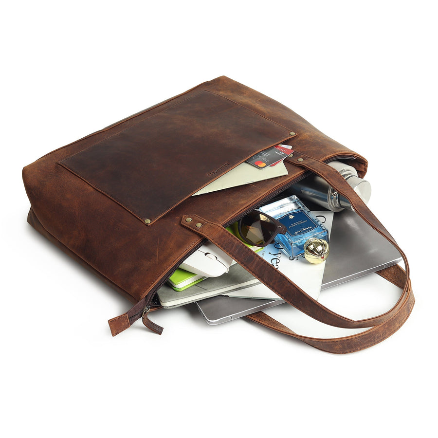 Rachel Large Leather Tote - Glamourous Grace