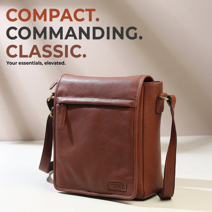 Leather Crossbody Bag for Travel Work - Glamourous Grace