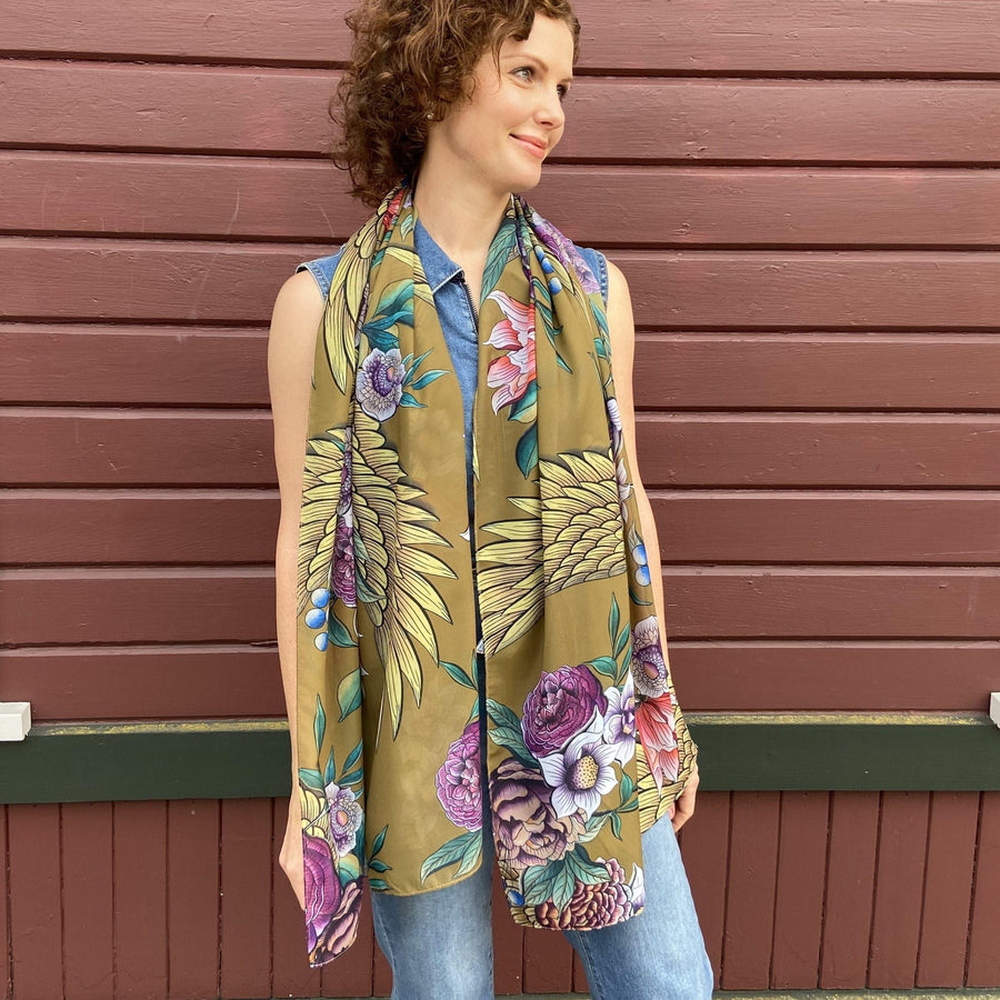 Printed Chiffon Scarf - 3300 - Glamourous Grace