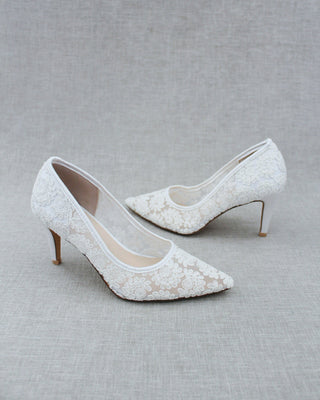 Lace Bridal Pump