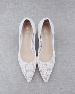 Lace Bridal Pump