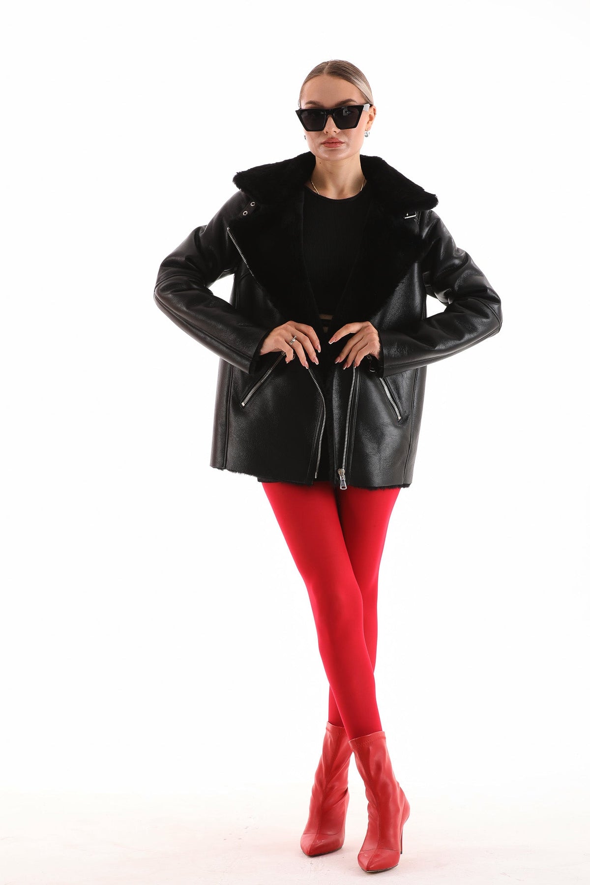 The Prague Black Leather Women Jacket