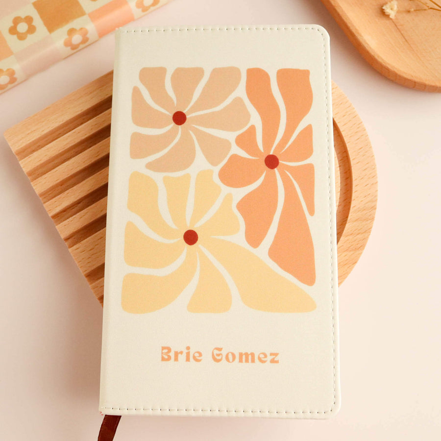 Abstract Flowers Personalized Journal and Notebook