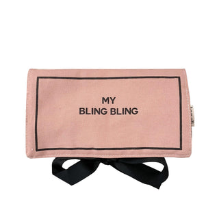 Jewelry Organizer, Travel Pouch – Bling Bling – Pink/Blush - Glamourous Grace