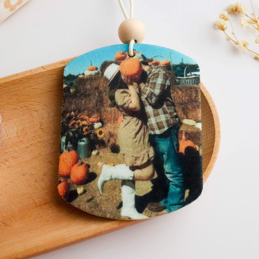 Custom Photo Unscented Reusable Felt Car Freshie