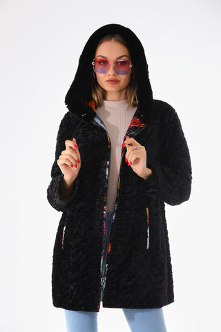 The Prisma Multicolor Leather Women Jacket