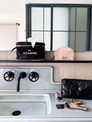 Vitamins Storage and Travel Box – Black - Glamourous Grace