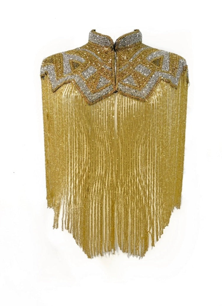 Golden Line Cape - Glamourous Grace