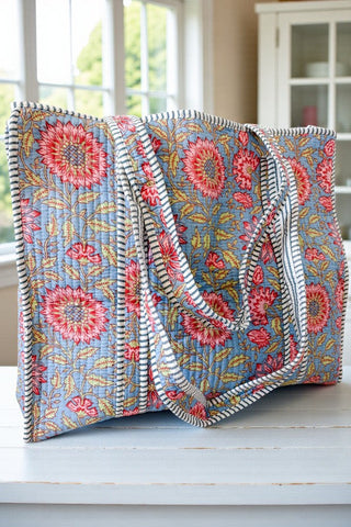 SC - ETA 8/24-9/7 September Haze Floral Tote Bag - Glamourous Grace