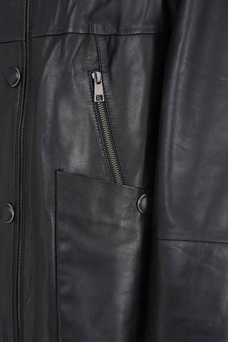 The Lioara Black Leather Women Jacket