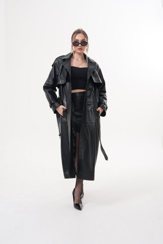 The Raven Black Leather Women Jacket